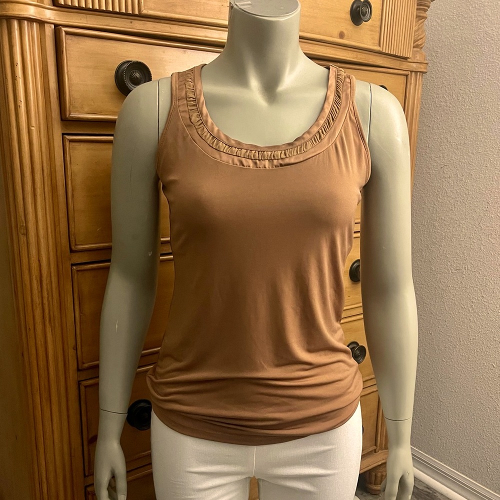 Women’s The Limited Tank Top Light Brown Size Med Excnt Like-New Cond